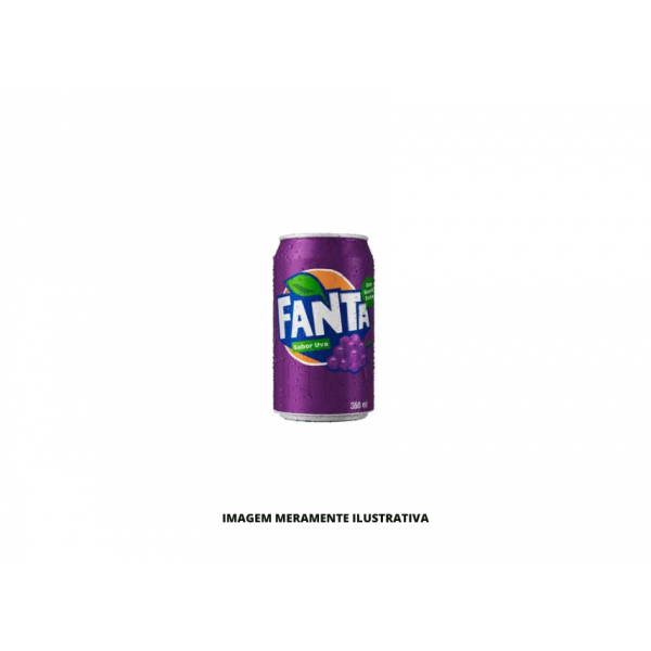REFRIGERANTE - FANTA - LATA 350ML UVA